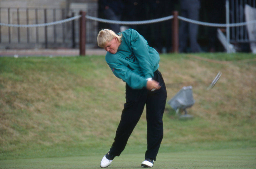 John Daly tees of at the 1995 Open Championship at St Andrews